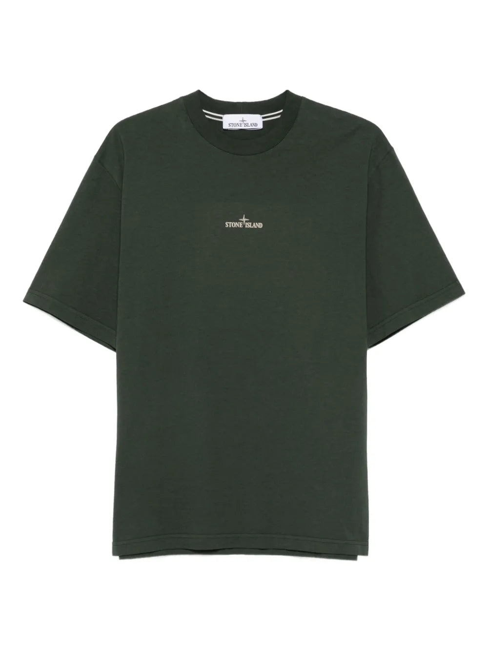 Stone Island logo-embroidered cotton T-shirt