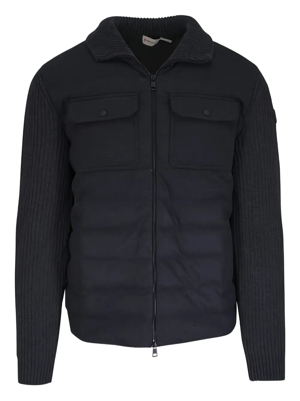 Moncler Padded Wool Zip-Up Jacket