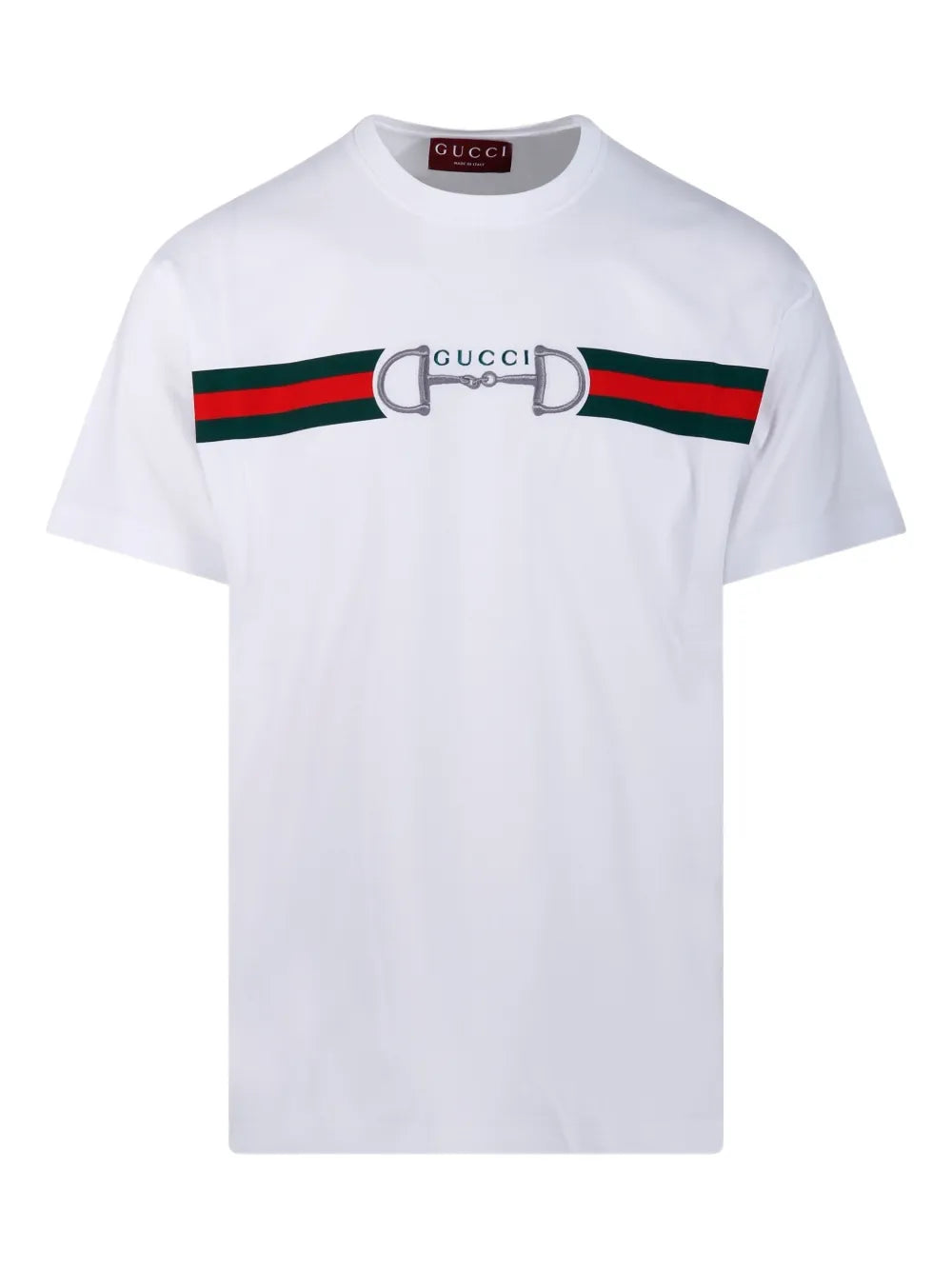 Gucci stripe horsebit-detail T-shirt
